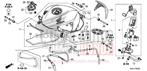 RESERVOIR A CARBURANT CB650FAG de 2016